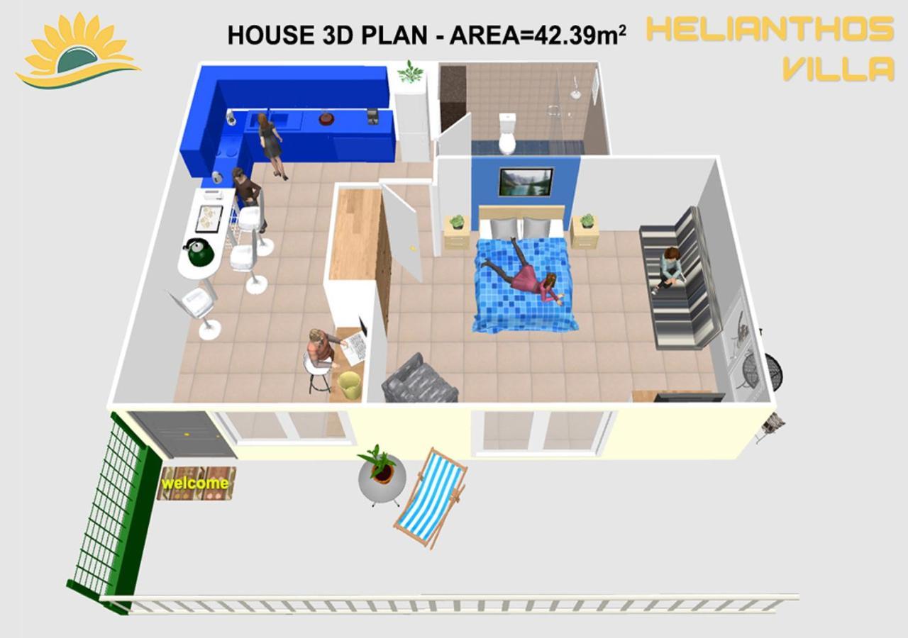 Helianthos Villa - Apartment No3 カヴァラ エクステリア 写真